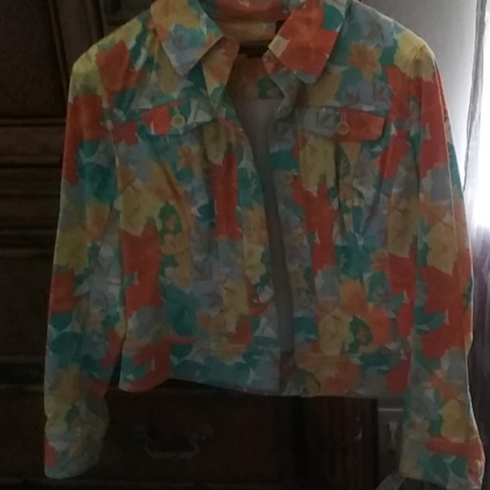 Multicolored denim jacket - Picture 3 of 3